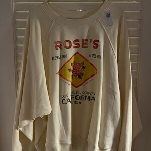 Old Navy Cream Graphic Sweatshirt